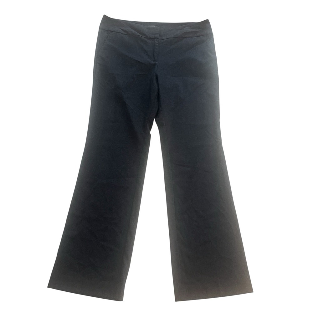 Ann Taylor Factory Size 12 Dark Gray Charcoal Trousers Straight Leg Career